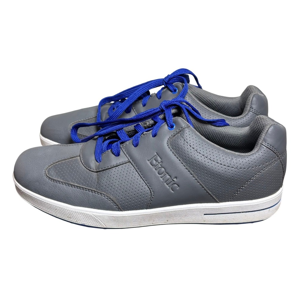 Etonic Comfort Hybrid Mens Golf Shoes | Grey Blue Spikeless Sneakers | 9.5 M